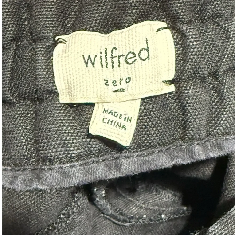 Wilfred Aritzia Black Utility Jogger Pants‎ Women’s Size 0 XS Drawstring Waist